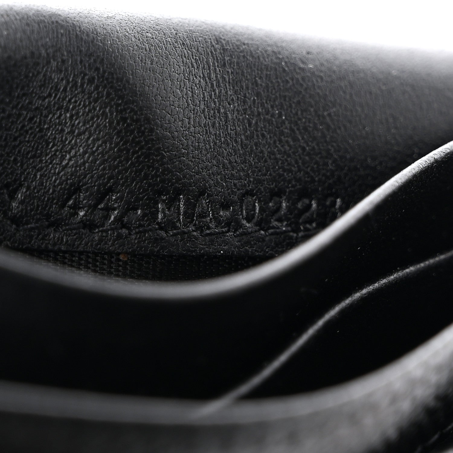 Christian Dior Grained Calfskin Saddle Card Holder Black 8 of 9