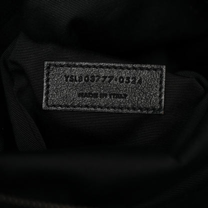 Saint Laurent Grained Lambskin Monogram Large Niki Chain Satchel Black 7 of 13