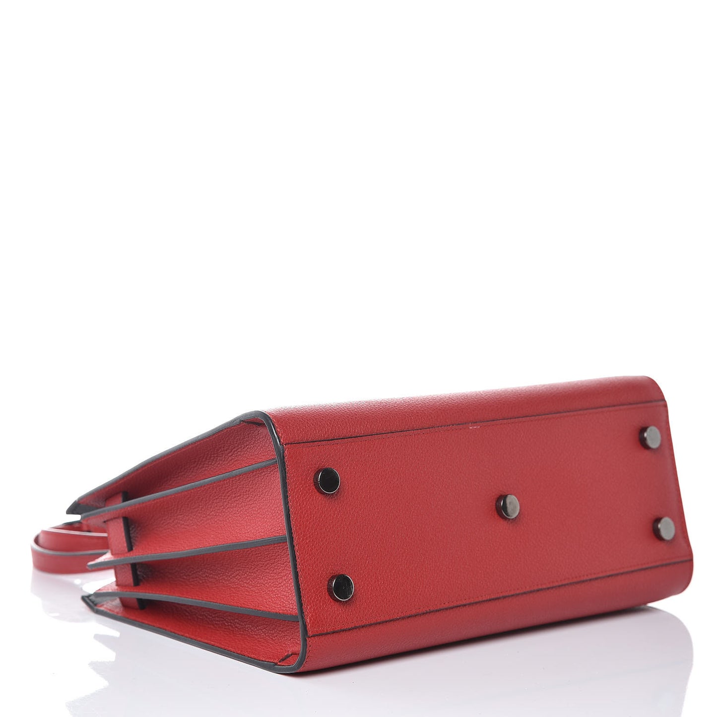 Grained Calfskin Baby Sac De Jour Red