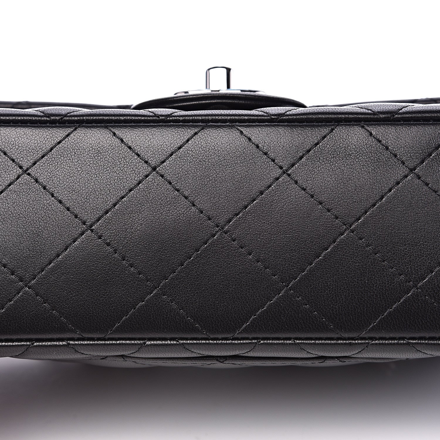 Chanel Lambskin Quilted Mini Rectangular Flap Black 8 of 11