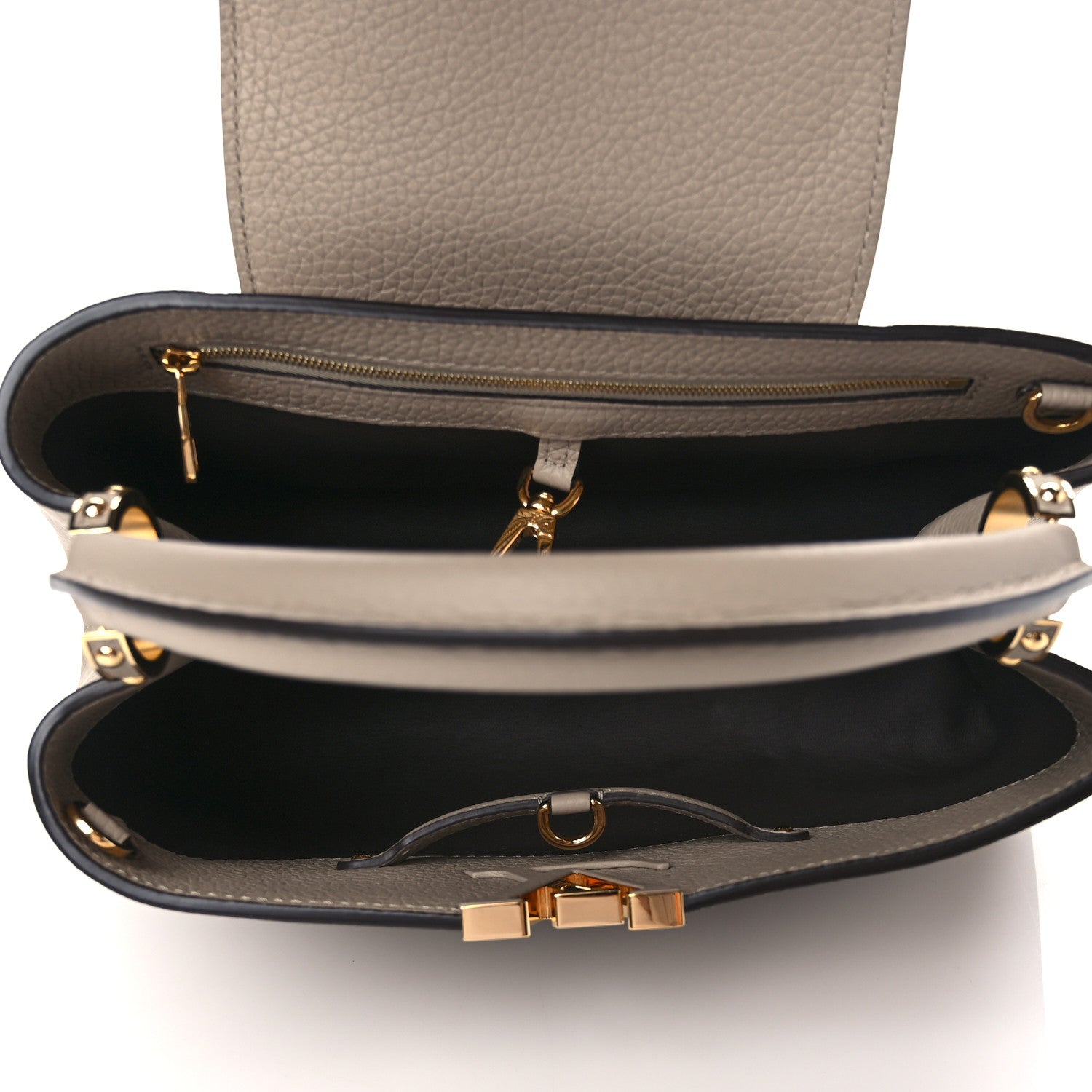 Louis Vuitton Taurillon Capucines PM Galet 5 of 9
