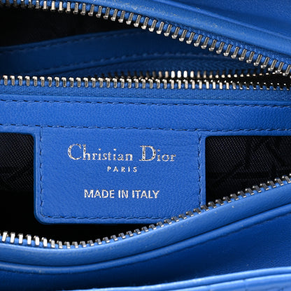 Christian Dior Lambskin Cannage Medium Lady Dior Blue Persan 6 of 16