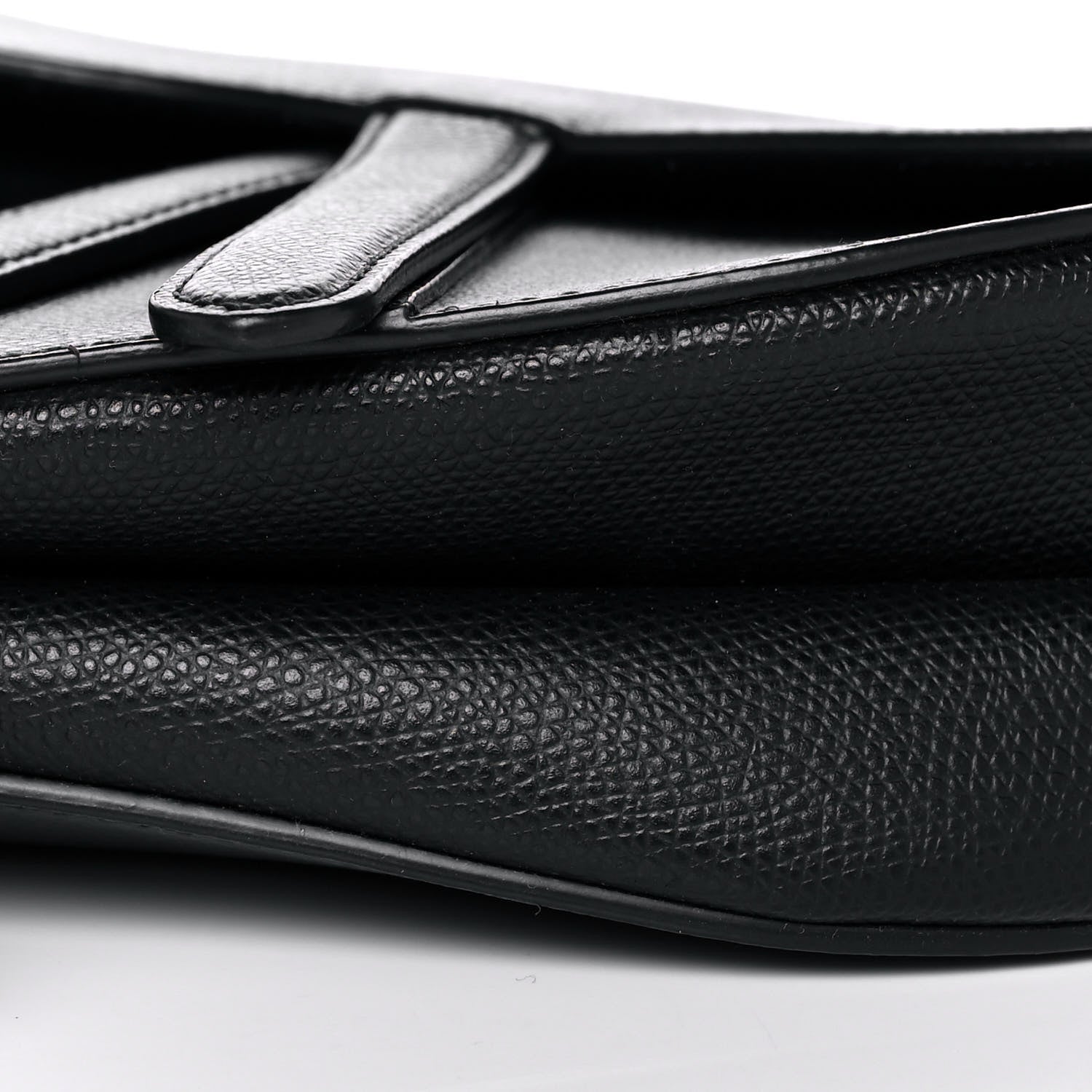 Christian Dior Calfskin Saddle Bag Black 11 of 13