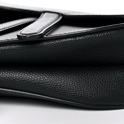 Christian Dior Calfskin Saddle Bag Black 11 of 13