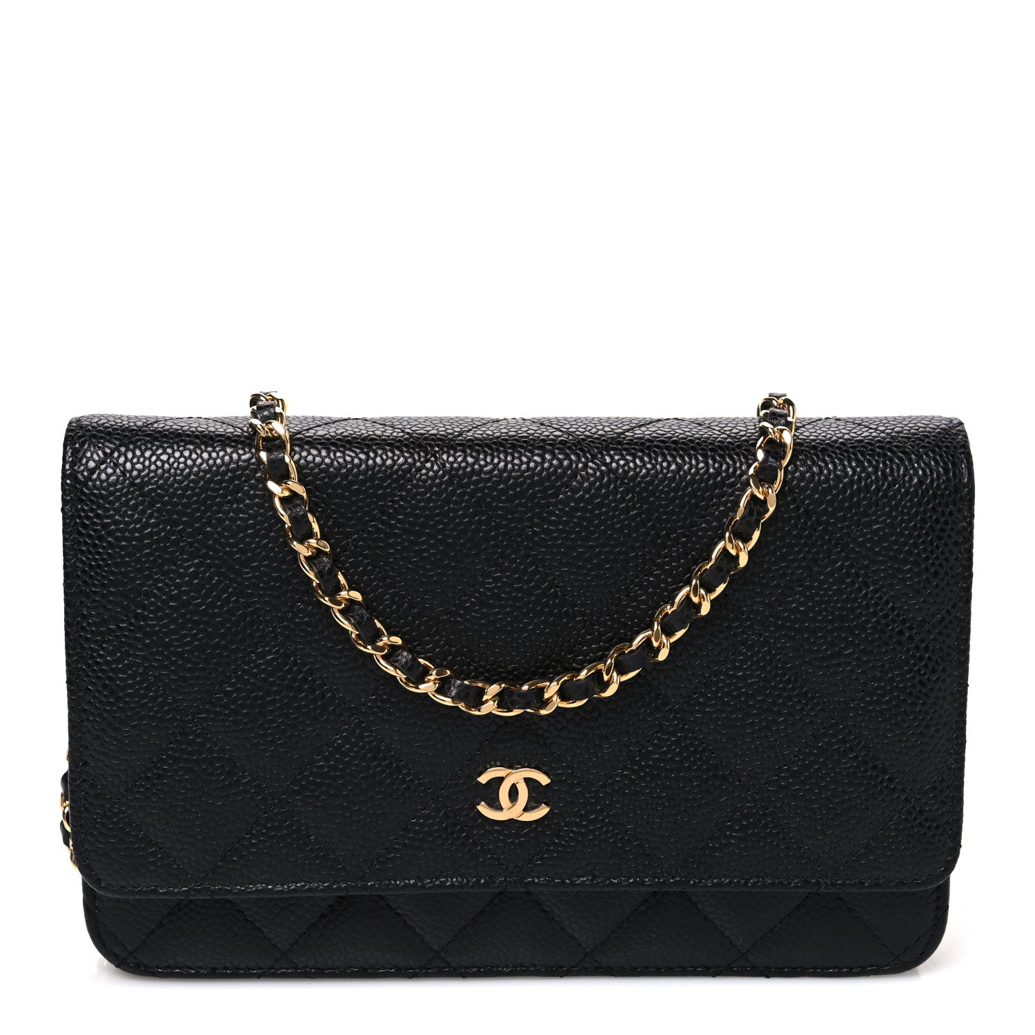 Chanel Caviar Quilted Wallet on Chain WOC Black 1 of 11