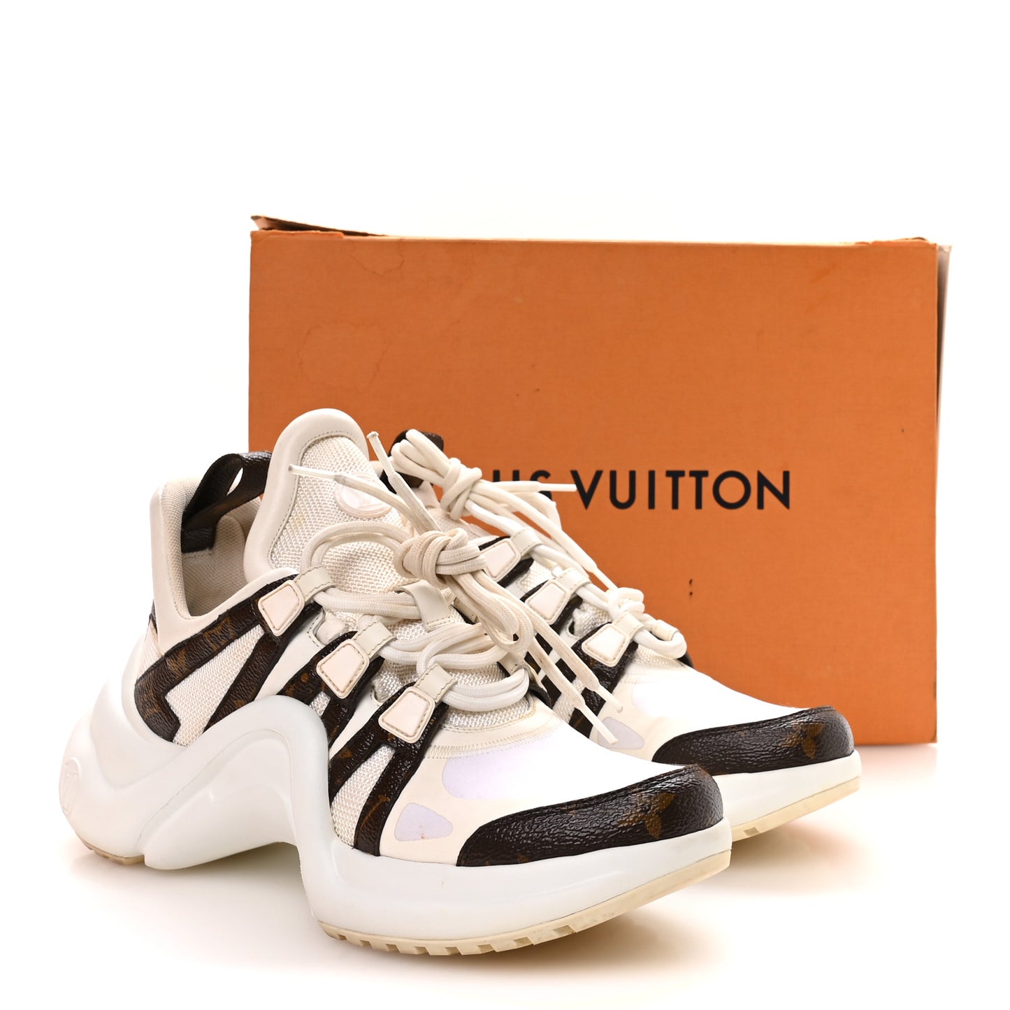 Patent Monogram LV Archlight Sneakers 38.5 White