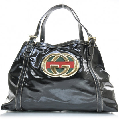 Gucci Dialux Medium Britt Shoulder Bag Black 1 of 9