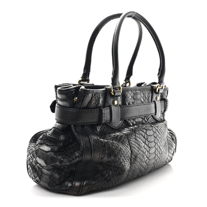 Gucci Snakeskin Medium GG Running Tote Black 3 of 12