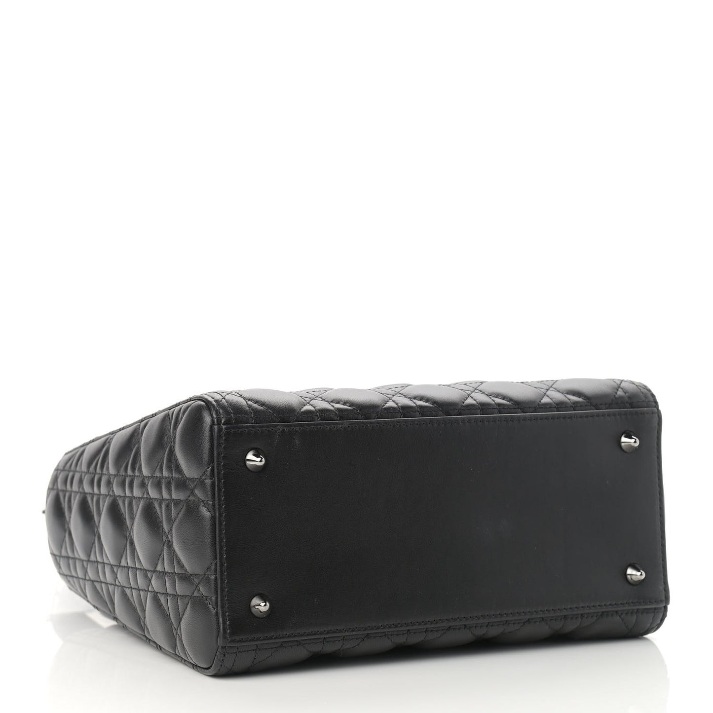 Lambskin Cannage Medium Lady Dior Black