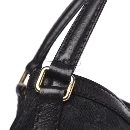 Gucci Monogram Medium Jockey Tote Black 10 of 17