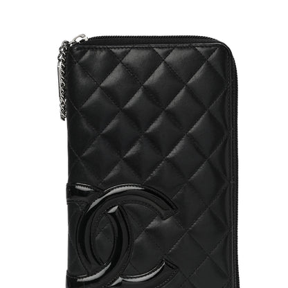 Chanel Calfskin Cambon Zip Around Organizer Wallet Black 9 of 23