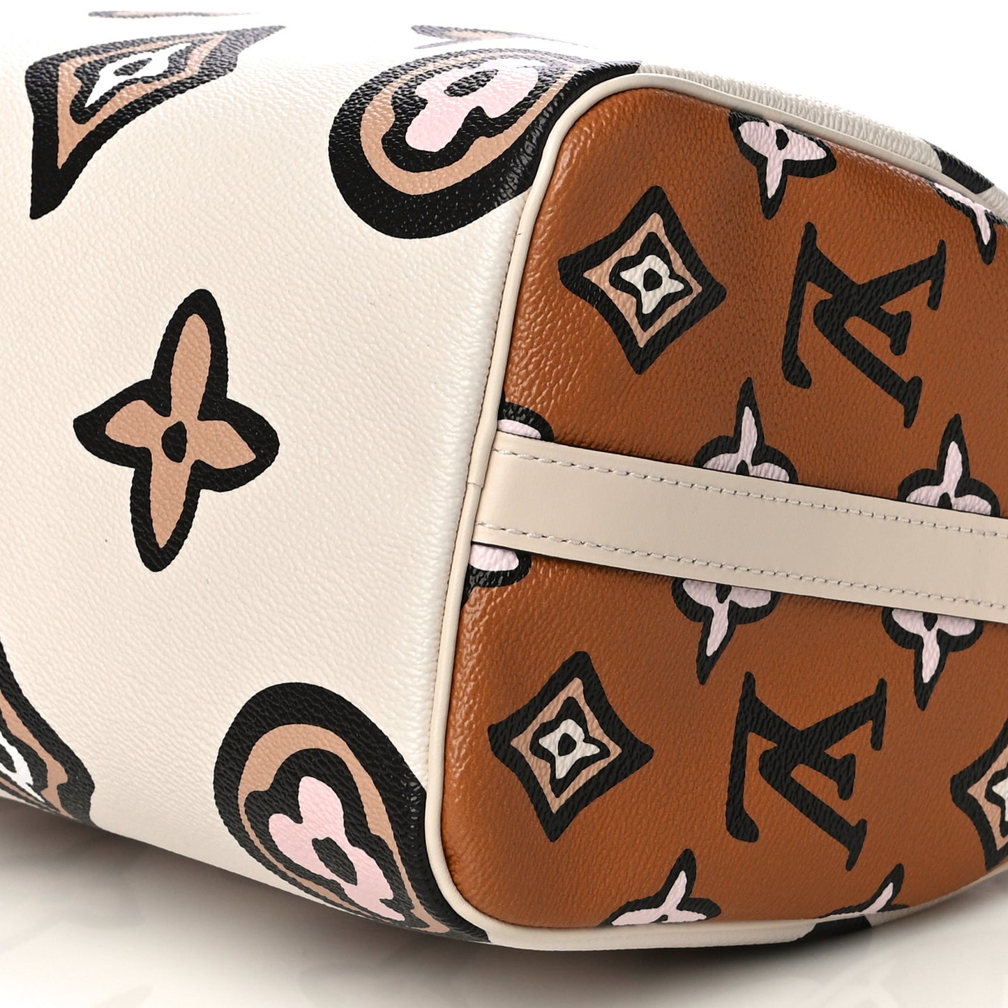 Monogram Giant Wild At Heart Speedy Bandouliere 25 Creme