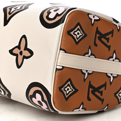 Louis Vuitton Monogram Giant Wild At Heart Speedy Bandouliere 25 Creme 10 of 12