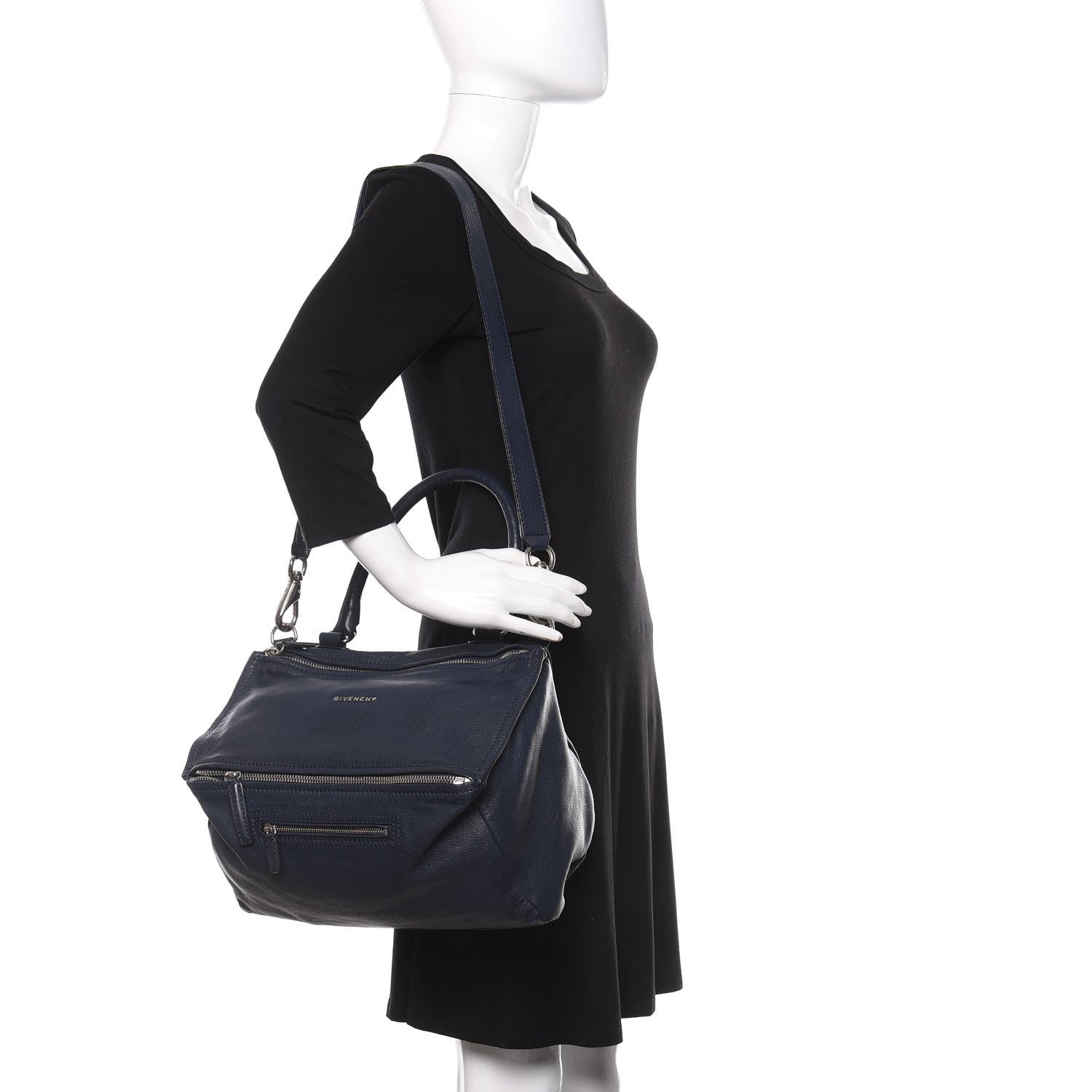 Givenchy Sugar Goatskin Medium Pandora Navy 2 of 13