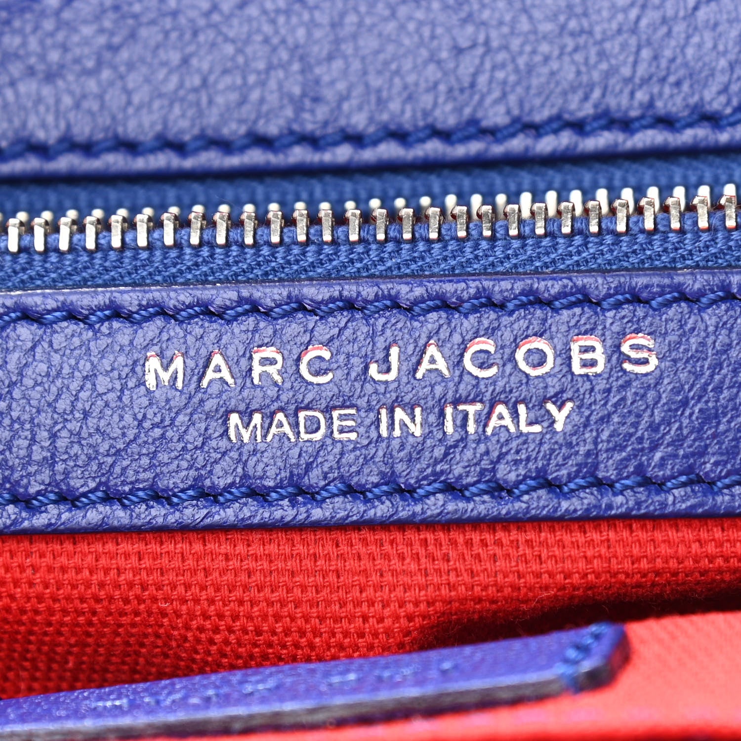 Marc Jacobs Calfskin Quilted Stam Blue 7 of 10
