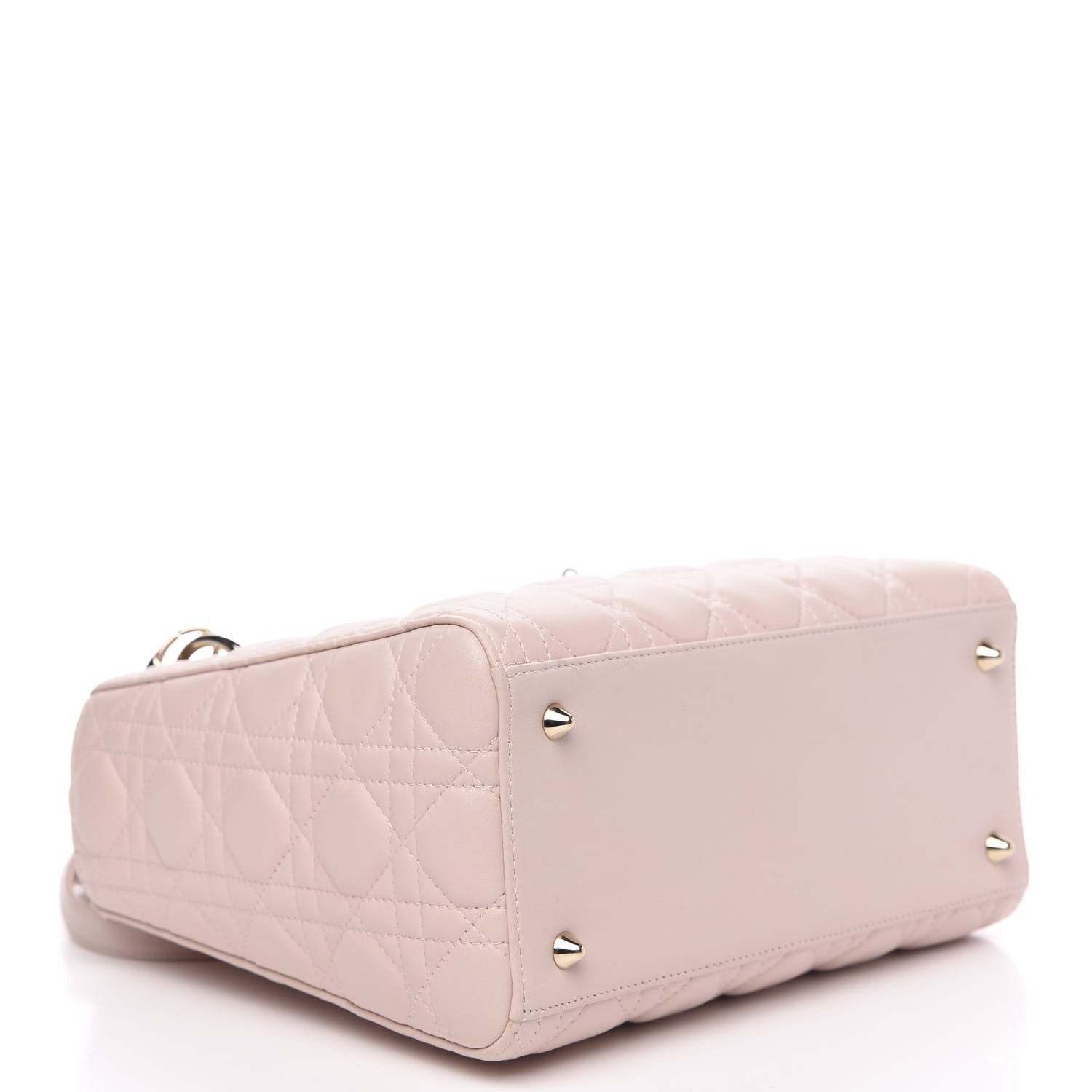 Christian Dior Lambskin Cannage Medium Lady Dior Light Pink 4 of 13