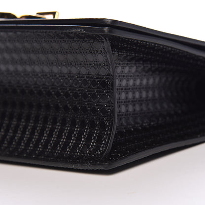 Christian Dior Patent Micro-Cannage 30 Montaigne Chain Flap Bag Black 8 of 12