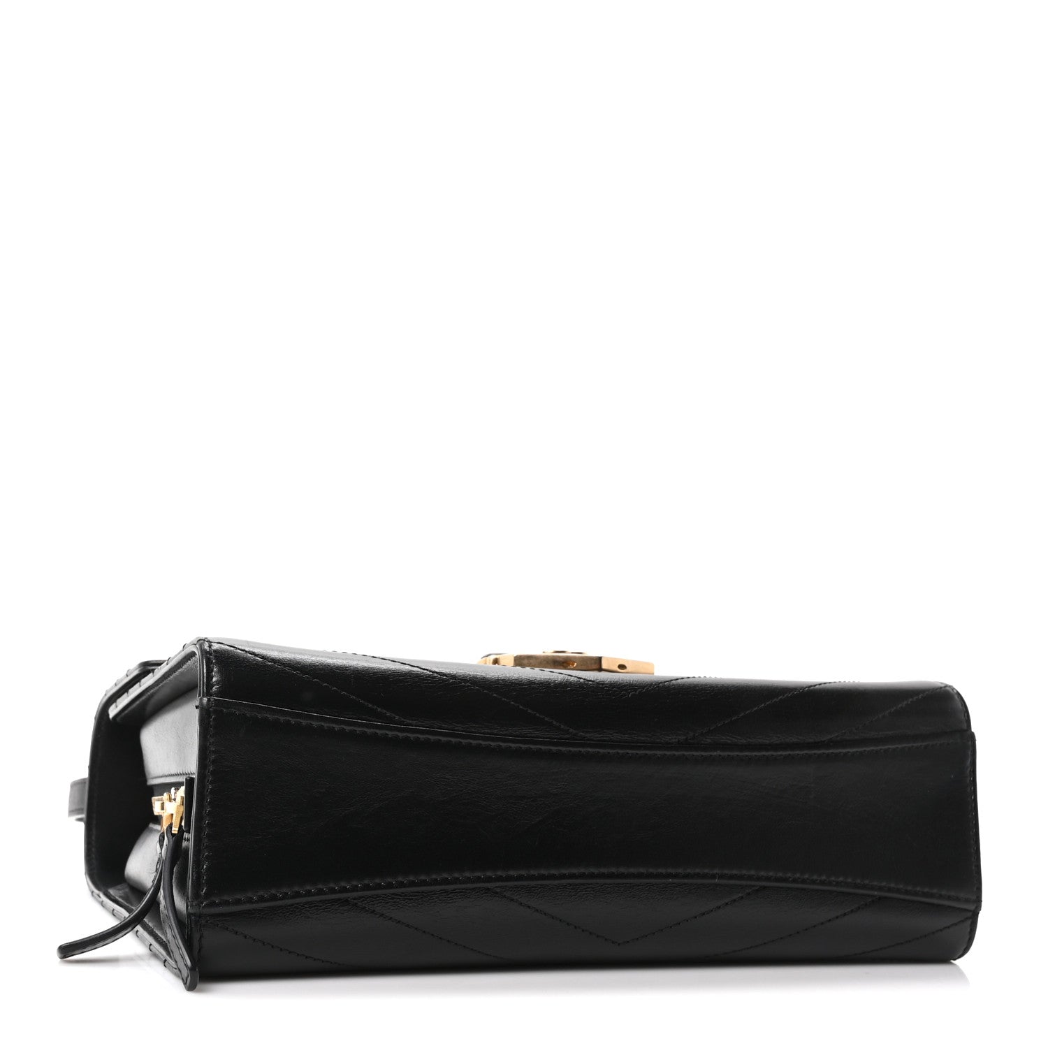 Chanel Calfskin Chevron Quilted Medal Flap Black 4 of 10