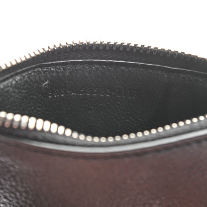 Saint Laurent Grained Calfskin 5 Fragments Zip Pouch Card Holder Black 8 of 8