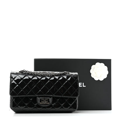 Chanel Patent Calfskin Quilted 2.55 Reissue 225 Flap So Black 10 of 10