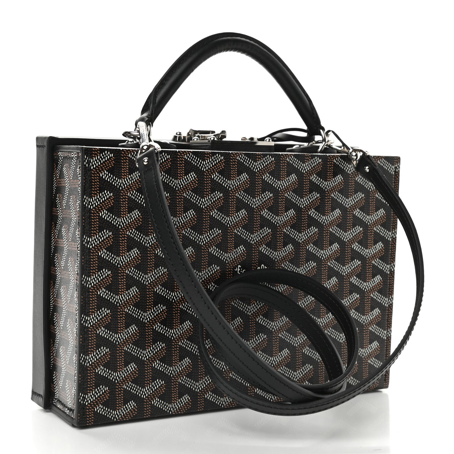Goyardine Regina Trunk Black Gold