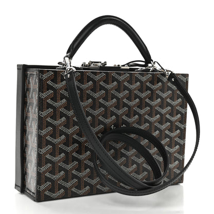 Goyard Goyardine Regina Trunk Black Gold 5 of 11