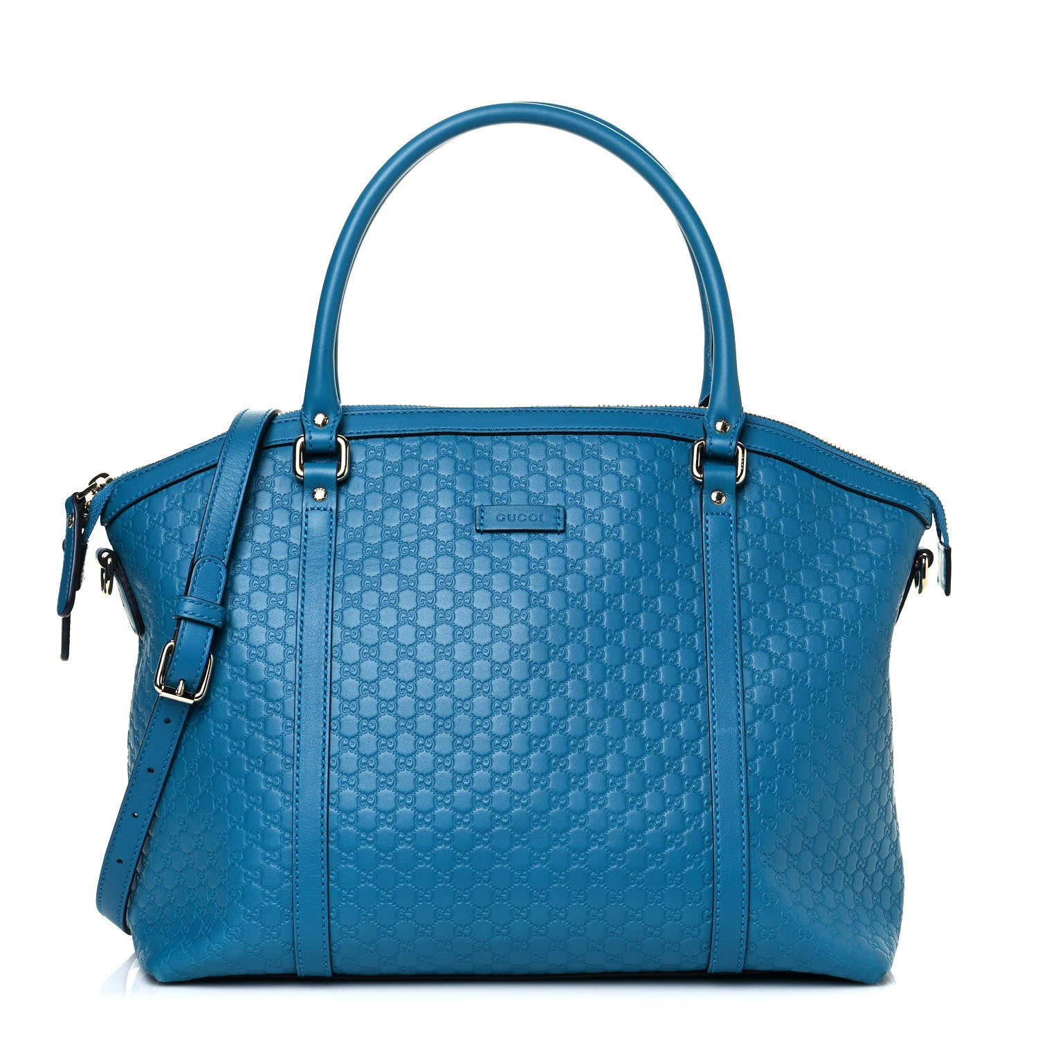 Gucci Soft Microguccissima Dome Satchel Deep Cobalt 1 of 15