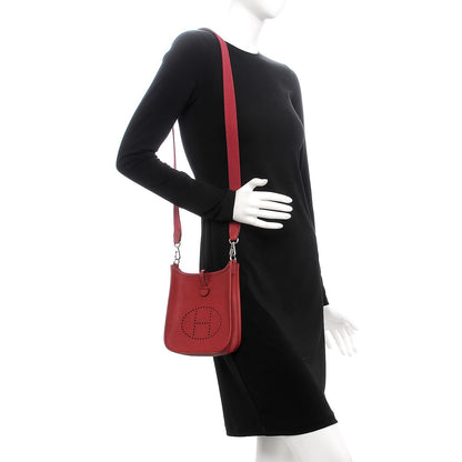 Hermes Epsom Evelyne TPM Rouge Grenat 2 of 8