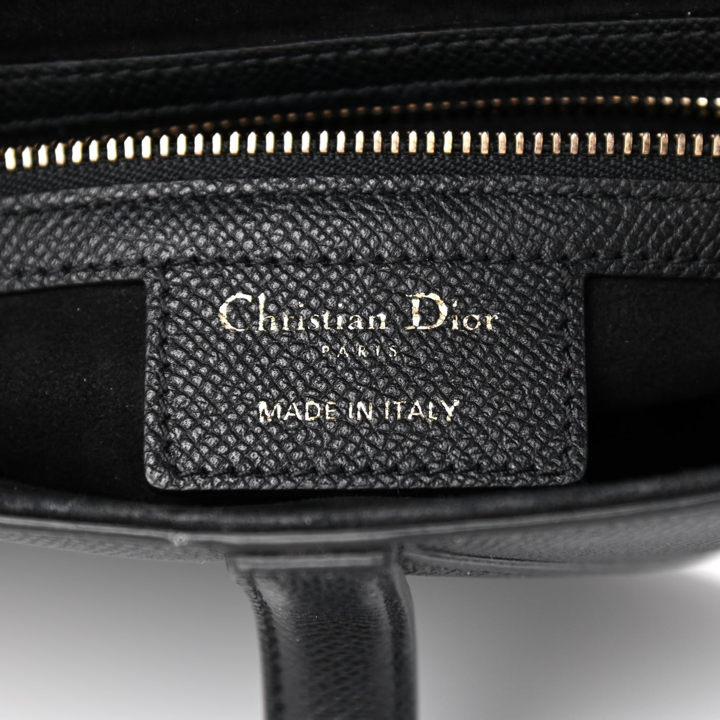Grained Calfskin Saddle Bag Black