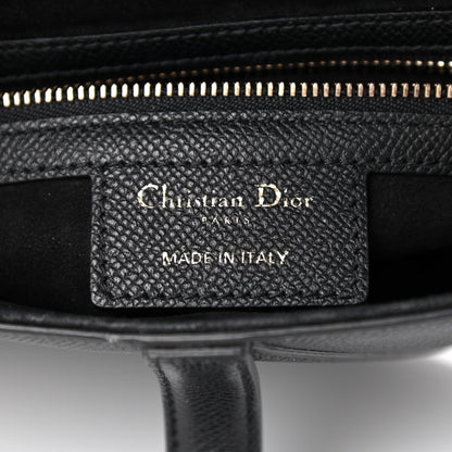 Christian Dior Grained Calfskin Saddle Bag Black 6 of 9