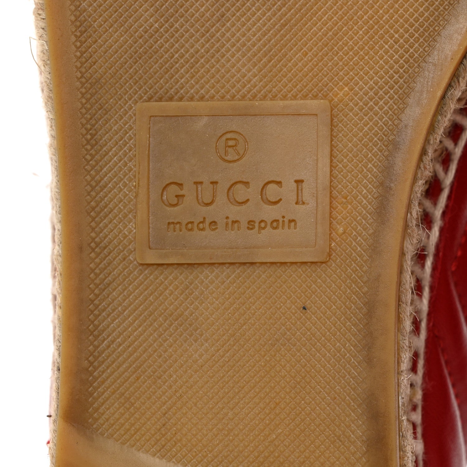 Gucci Nappa Matelasse GG Marmont Espadrilles 38 Hibiscus Red 8 of 9