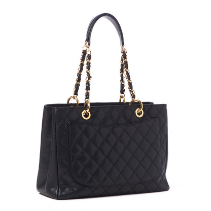 Chanel Caviar Quilted Grand Shopping Tote GST Black 3 of 10