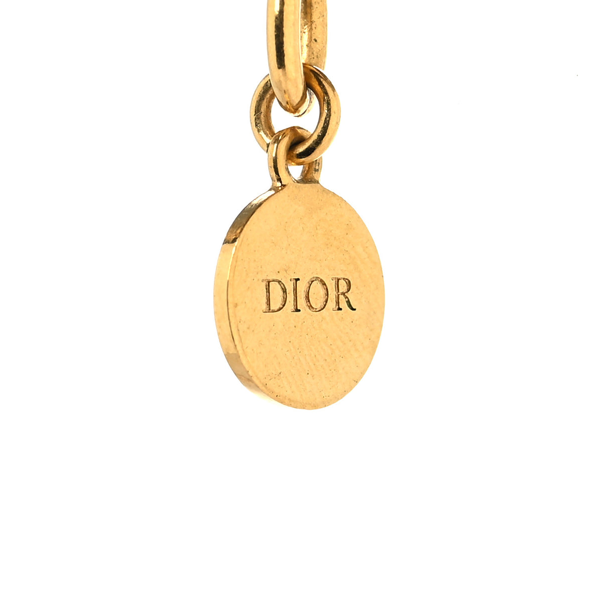 Metal CD Choker Necklace Gold