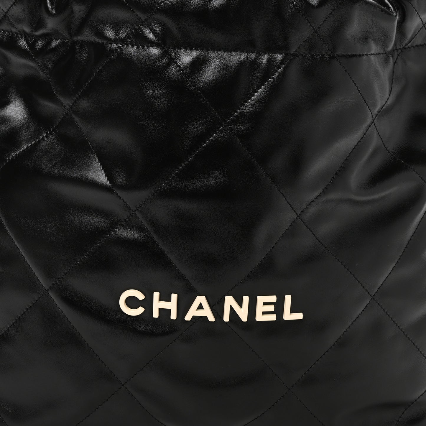 Calfskin Quilted Small Chanel 22 Black