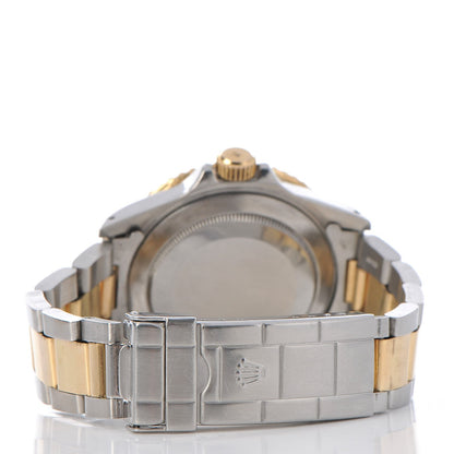 Rolex 18K Yellow Gold Stainless Steel 40mm Oyster Perpetual Date Submariner Watch Blue 4 of 10