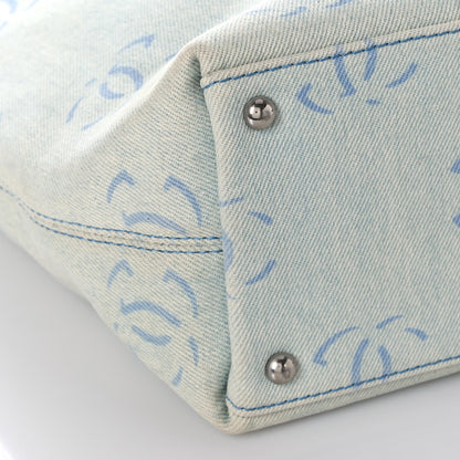 Chanel Denim CC Tote Blue 7 of 8