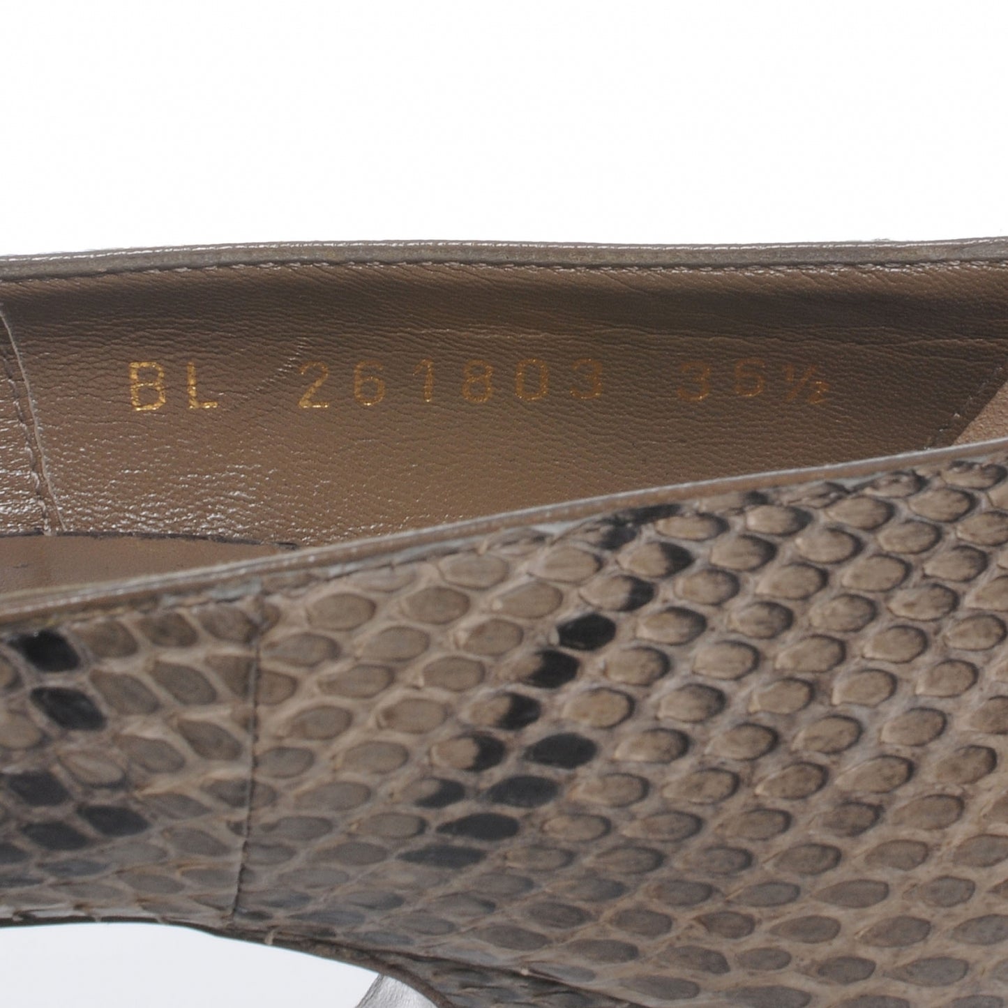 Tribtoo Python 105 Pumps 36 Taupe