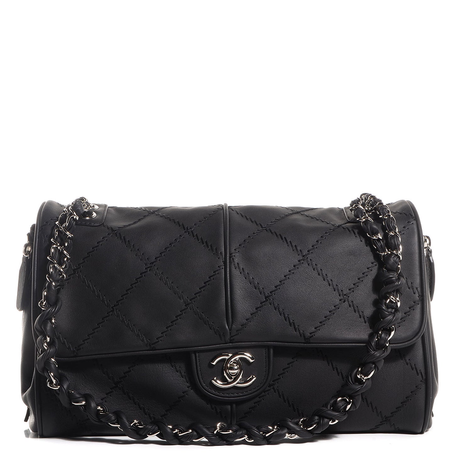 Calfskin Large Darjeeling Flap Black