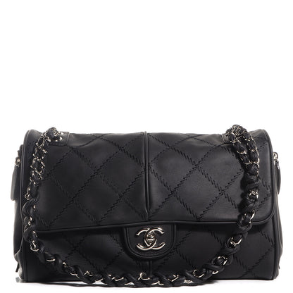 Chanel Calfskin Large Darjeeling Flap Black 1 of 9