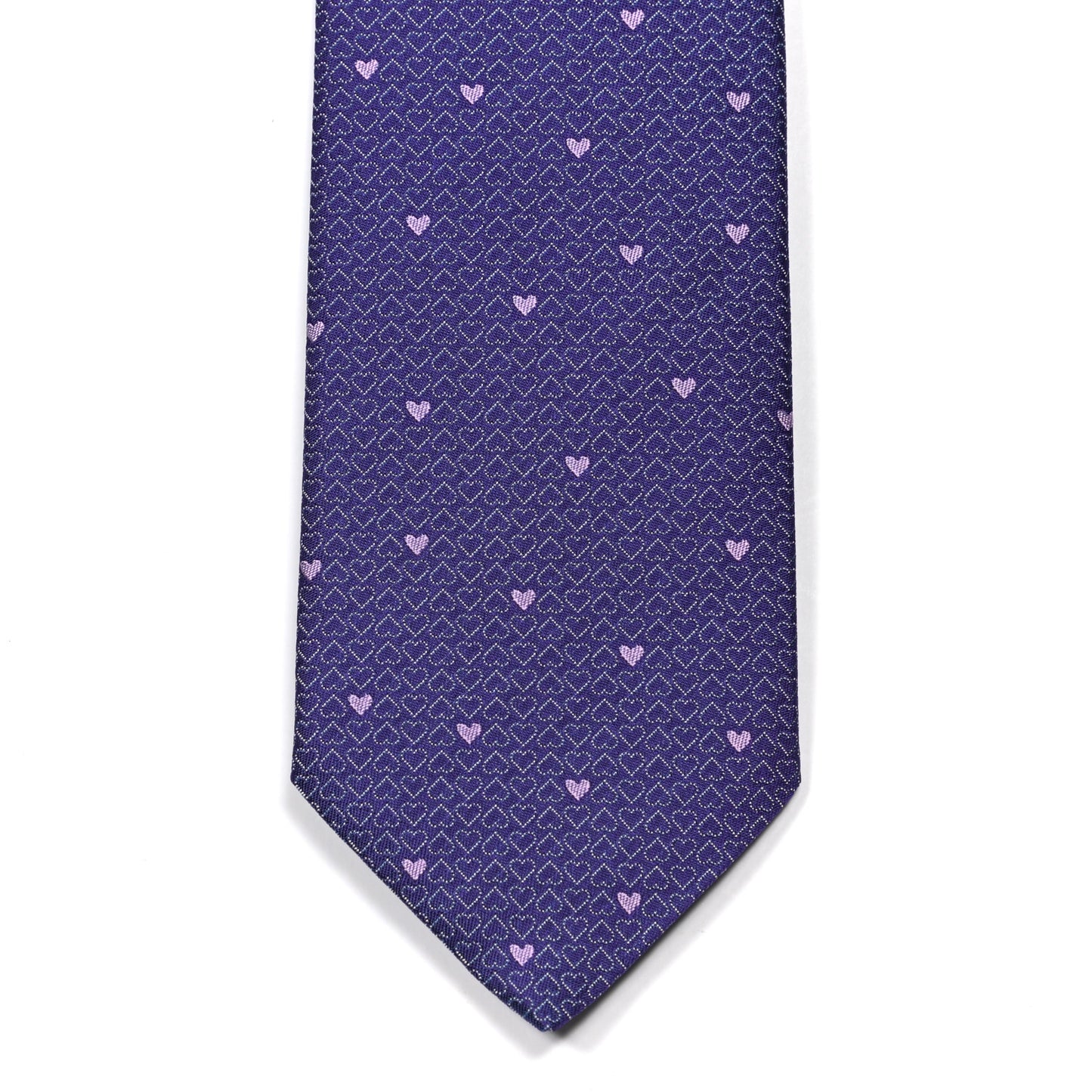 Printed Silk Mens Darling Neck Tie Violet Mauve