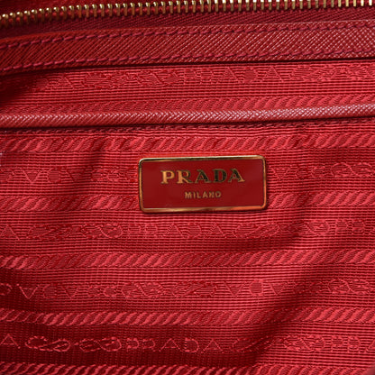Prada Saffiano Lux Large Tote Fuoco 6 of 15