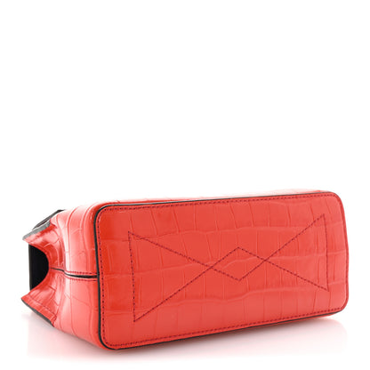 Mulberry Shiny Crocodile Embossed Micro Seaton Hibiscus Red 4 of 10