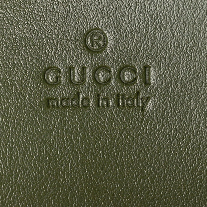 Gucci Calfskin Matelasse Aria Small GG Marmont Chain Shoulder Bag Military Wood 6 of 11