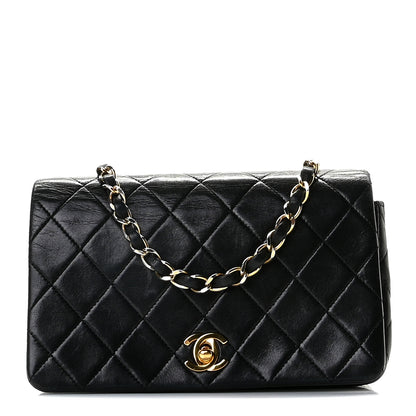 Chanel Lambskin Quilted Mini Flap Black 1 of 11
