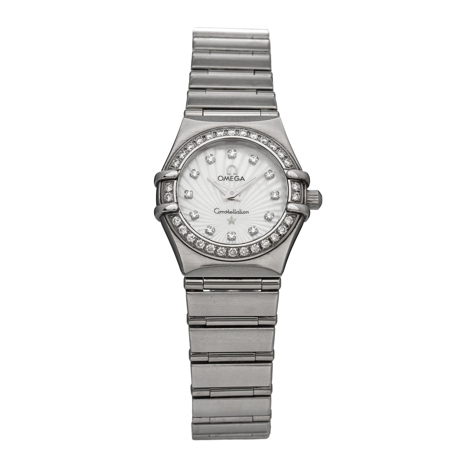 Omega Stainless Steel Diamond Mother of Pearl 22mm Constellation Quartz Watch 111.15.23.60.55.001 1 of 4