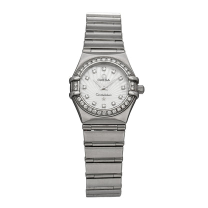 Omega Stainless Steel Diamond Mother of Pearl 22mm Constellation Quartz Watch 111.15.23.60.55.001 1 of 4