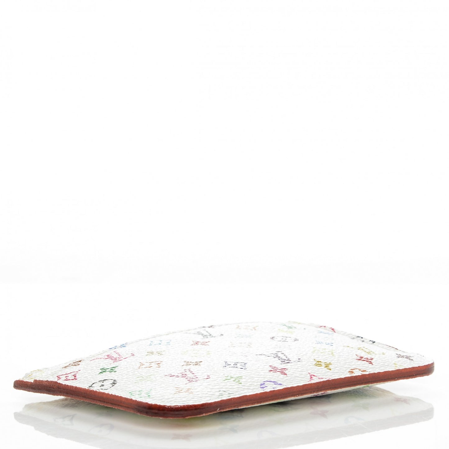 Monogram Multicolor Key Pouch White Litchi