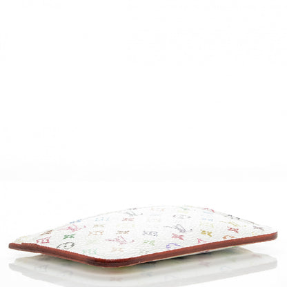 Louis Vuitton Monogram Multicolor Key Pouch White Litchi 3 of 6
