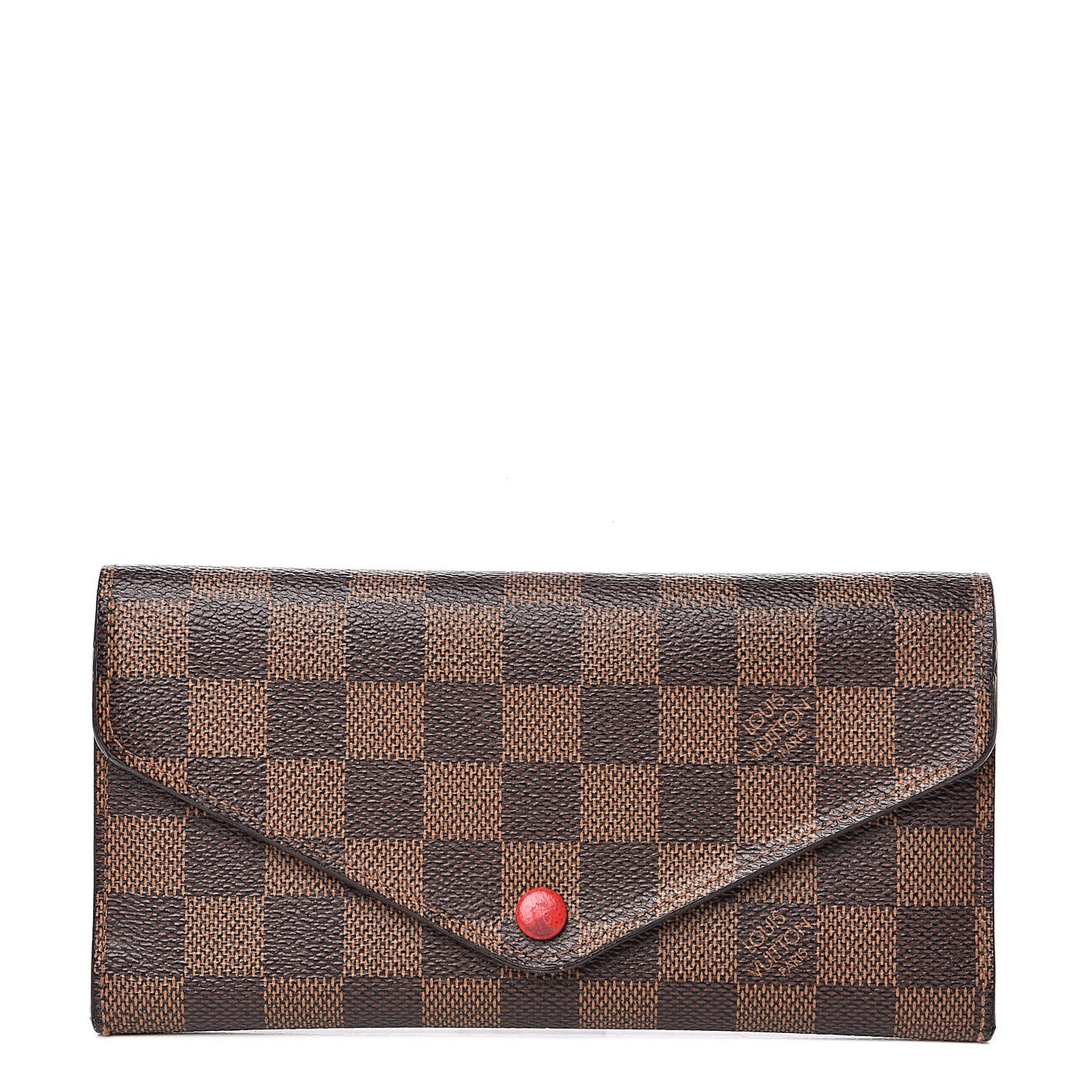 Damier Ebene Josephine Wallet Red