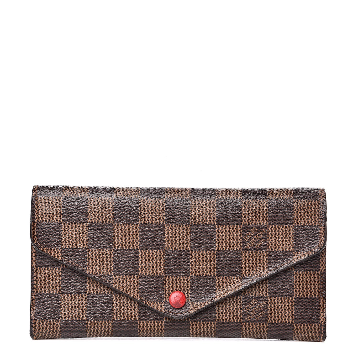 Louis Vuitton Damier Ebene Josephine Wallet Red 1 of 10